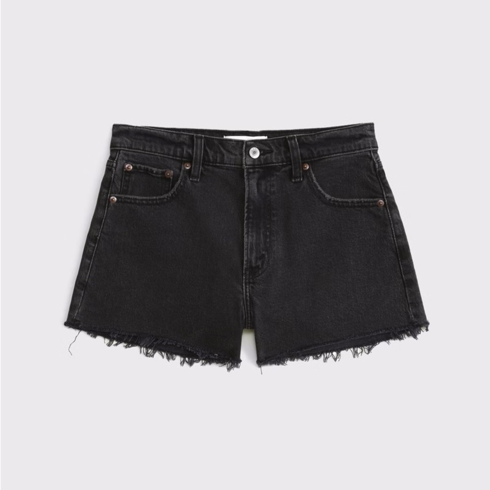 Abercrombie Black Denim Women's Shorts 25